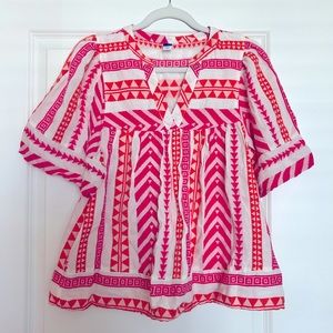 🌺 NWT Old Navy Pink and Orange Blouse size M